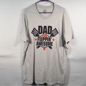 MAD Engine Gray 'Dad's Flippin' Awesome' T-Shirt 0714